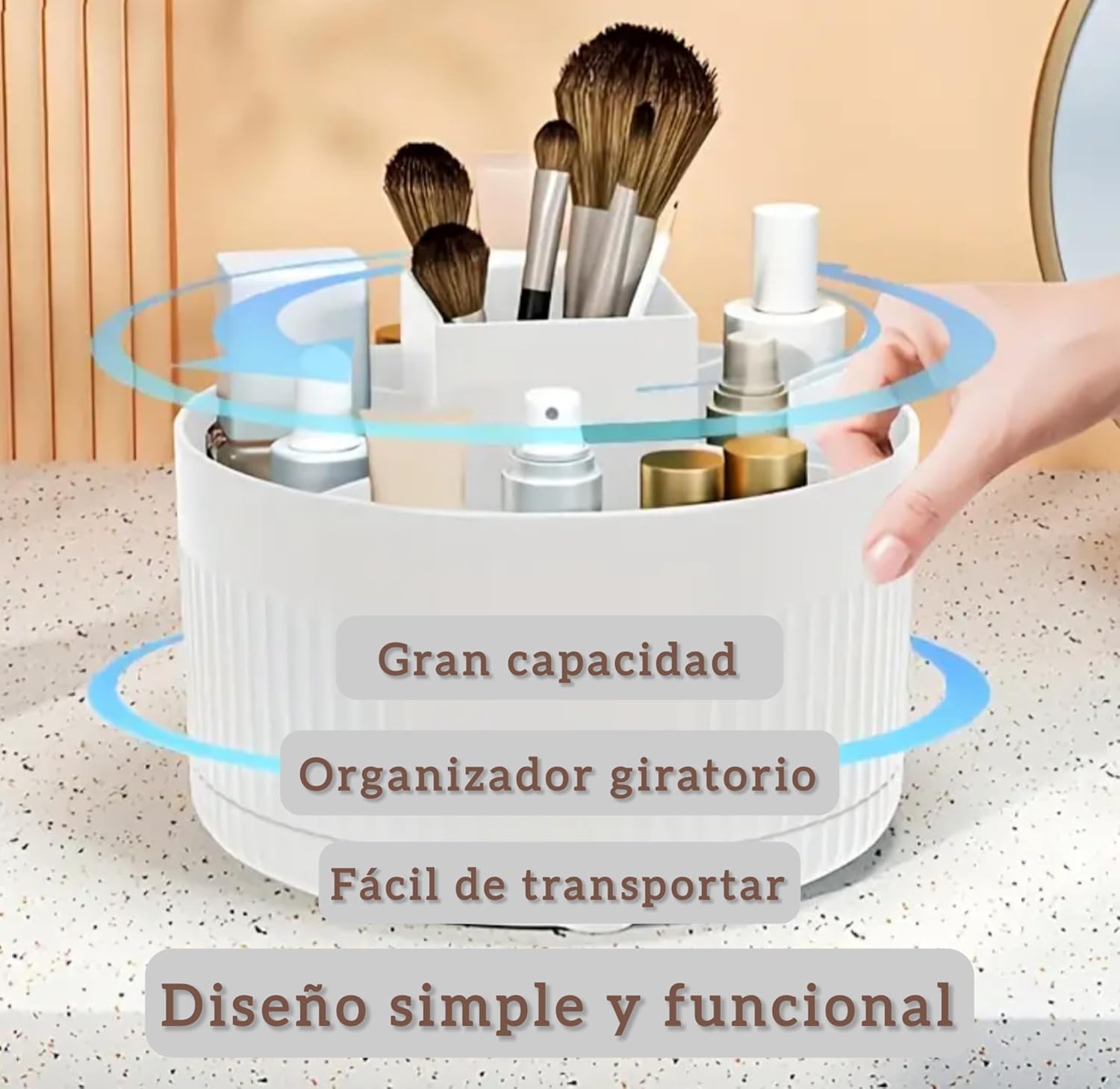 Organizador de maquillajes
